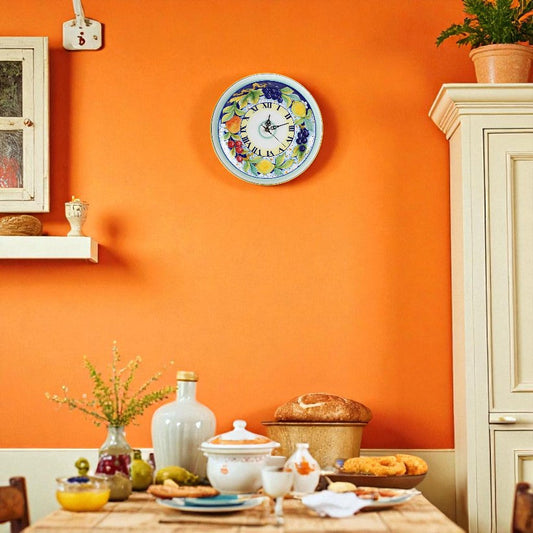 DERUTA FRUTTA: Round Wall Clock Dec Frutta