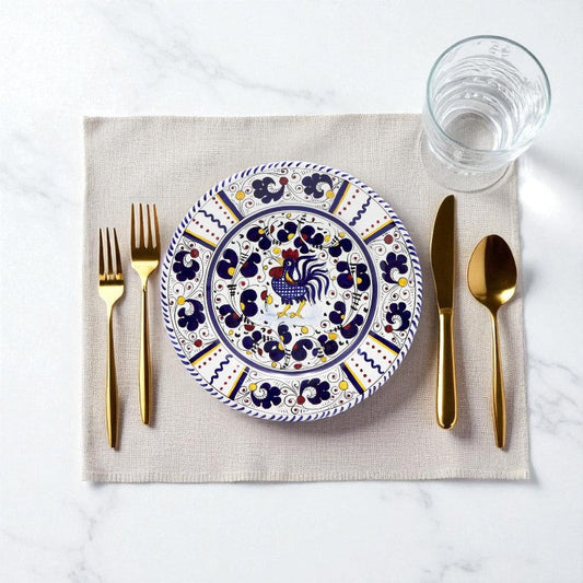 ORVIETO BLUE ROOSTER: Dinner Plate