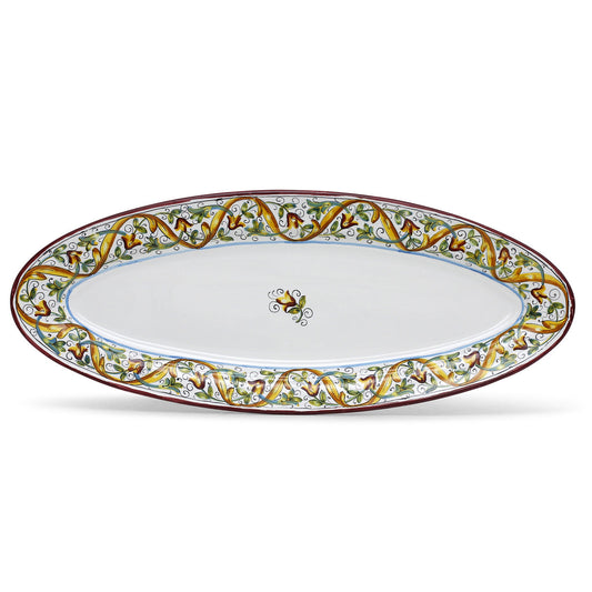 DERUTA PRIMAVERA: Fish/Hors d'Oeuvres Oval Narrow Platter
