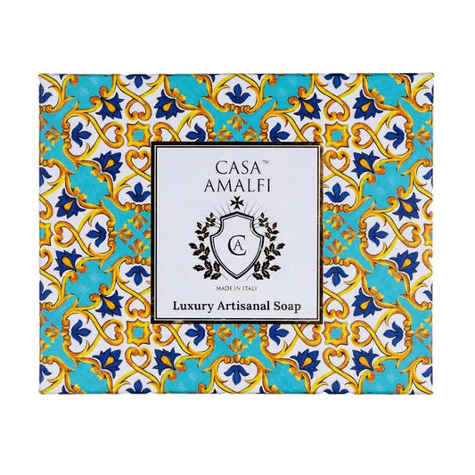 Casa Amalfi Scented Soap Bar with Ceramic Soap Dish Take Me To Capri