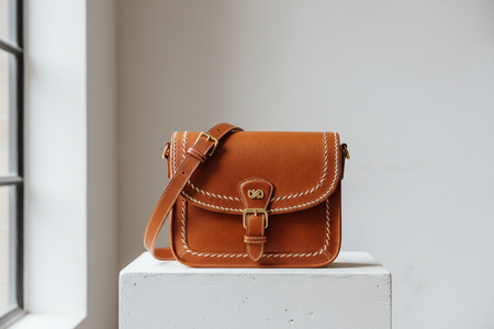 Leather shoulder bags