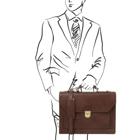 Leather briefcases