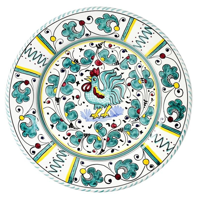 ORVIETO GREEN ROOSTER: 5 Pieces Place Setting