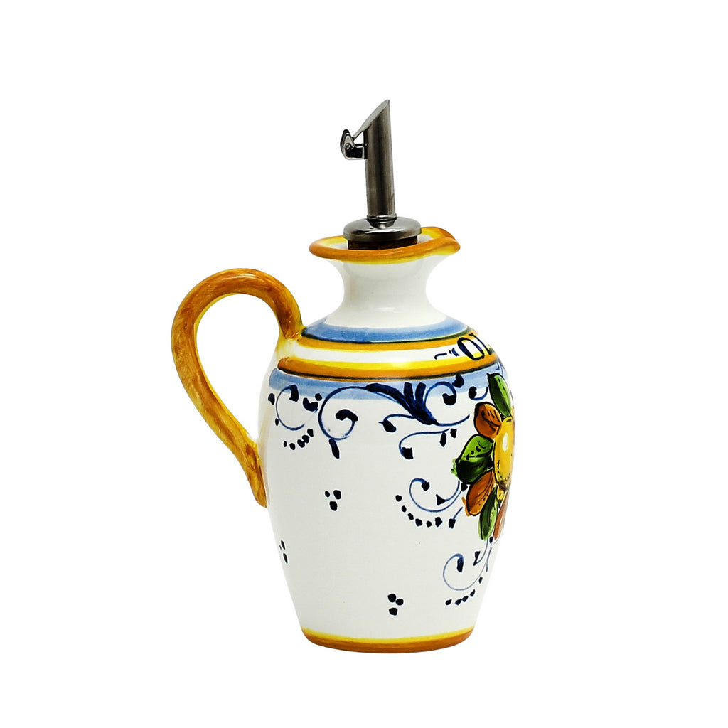 LIMONCINI: Small Olive Oil Bottle Dispenser with handle