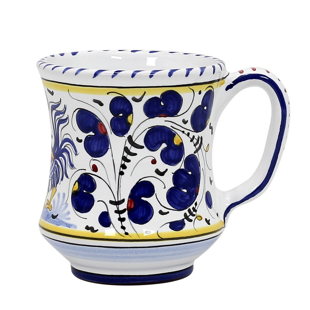 ORVIETO BLUE ROOSTER: Concave Deluxe Mug (12 Oz.)