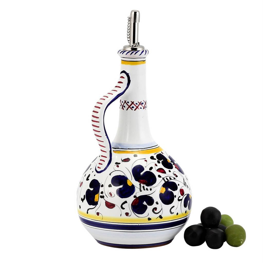 ORVIETO BLUE ROOSTER: Olive Oil Bottle  Dispenser Deluxe