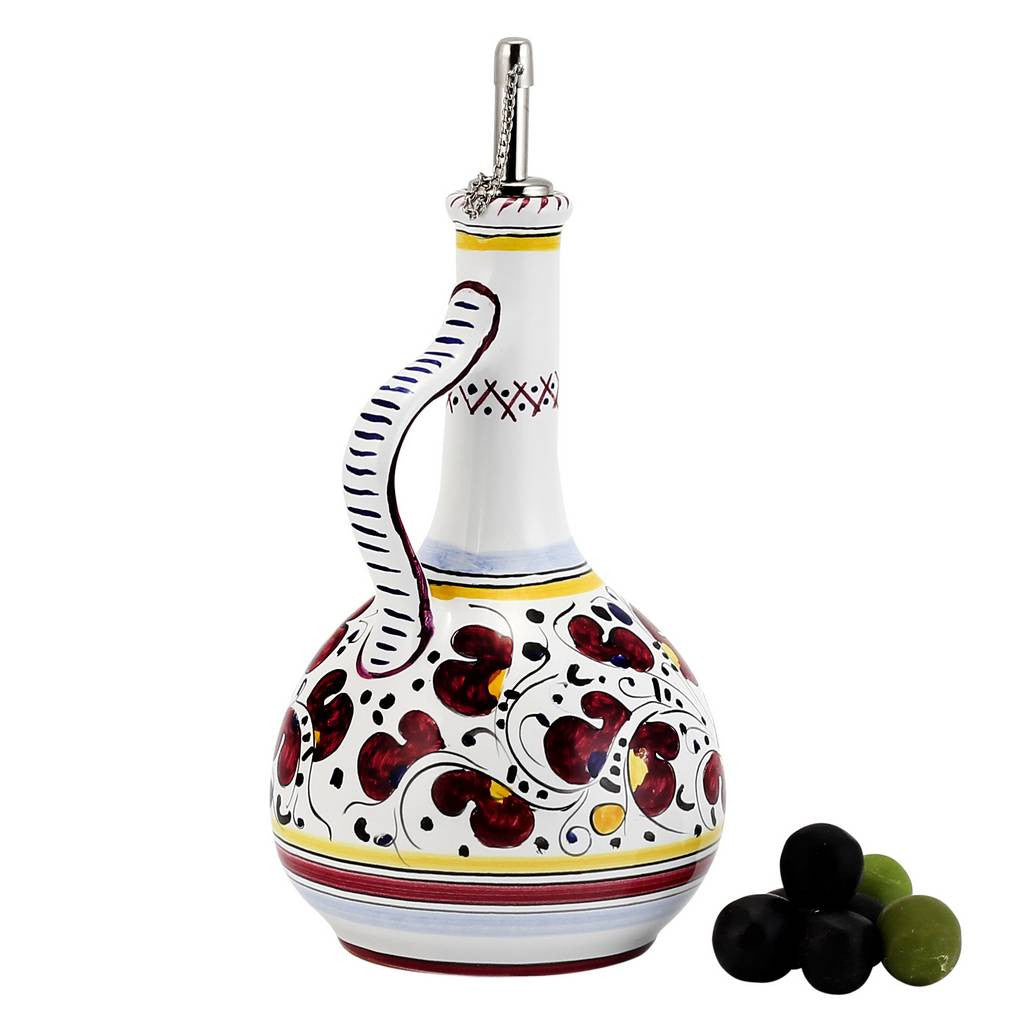 ORVIETO RED ROOSTER: Olive Oil Bottle Dispenser Deluxe