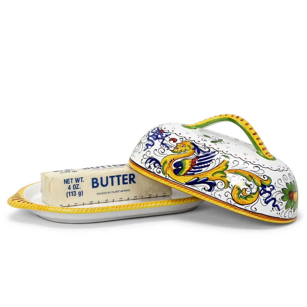 RAFFAELLESCO DELUXE: Oval Butter dish with Cover