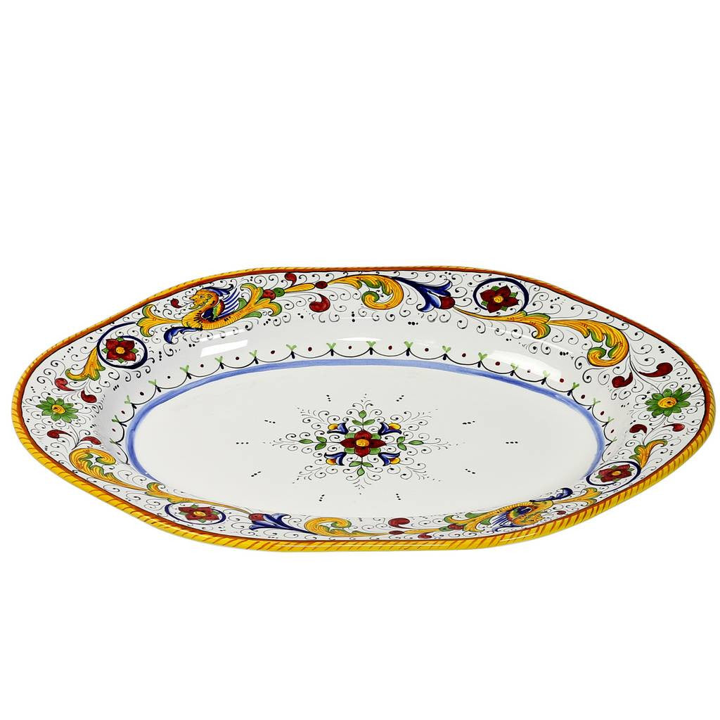 RAFFAELLESCO DELUXE: Hexagonal Extra Large  Oval Platter