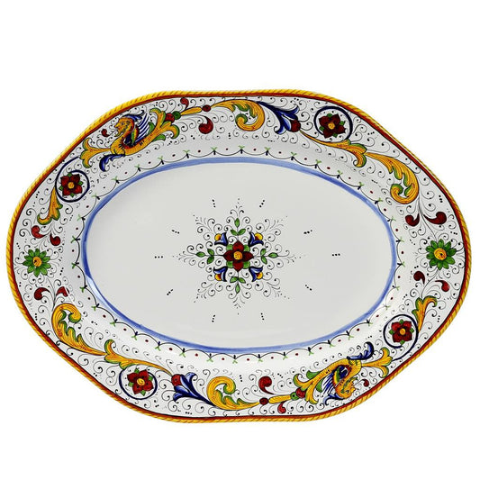 RAFFAELLESCO DELUXE: Hexagonal Extra Large  Oval Platter