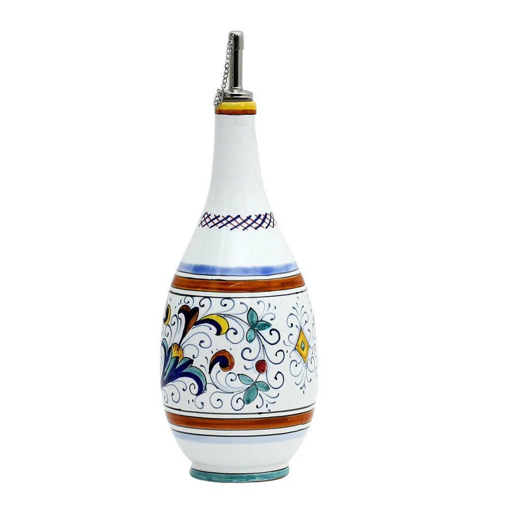 RICCO DERUTA DELUXE: Olive Oil Bottle Dispenser with Metal Capped Pourer