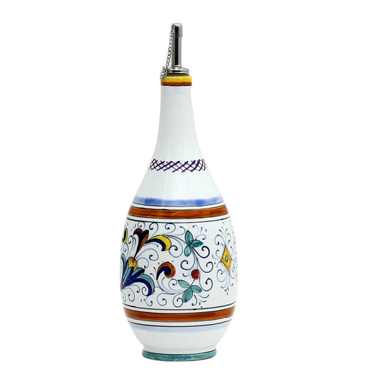 RICCO DERUTA DELUXE: Olive Oil Bottle Dispenser with Metal Capped Pourer