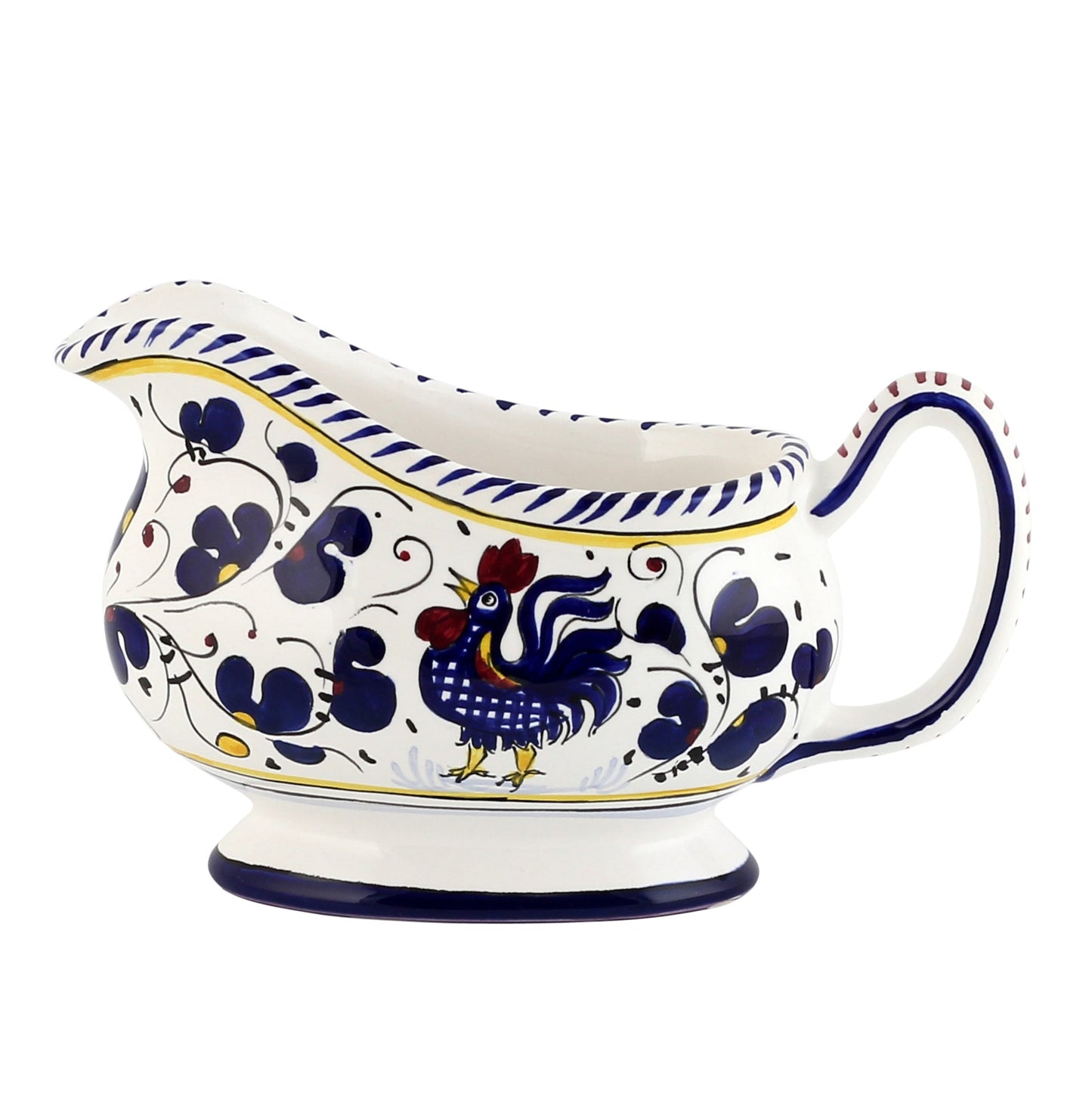 ORVIETO BLUE ROOSTER: Gravy Sauce boat