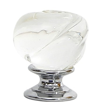JEWERLY BOX: Authentic Deruta Keepsake Oval Box with Murano Knob - RICCO DERUTA design