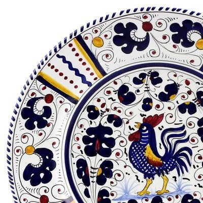 ORVIETO BLUE ROOSTER: Dinner Plate