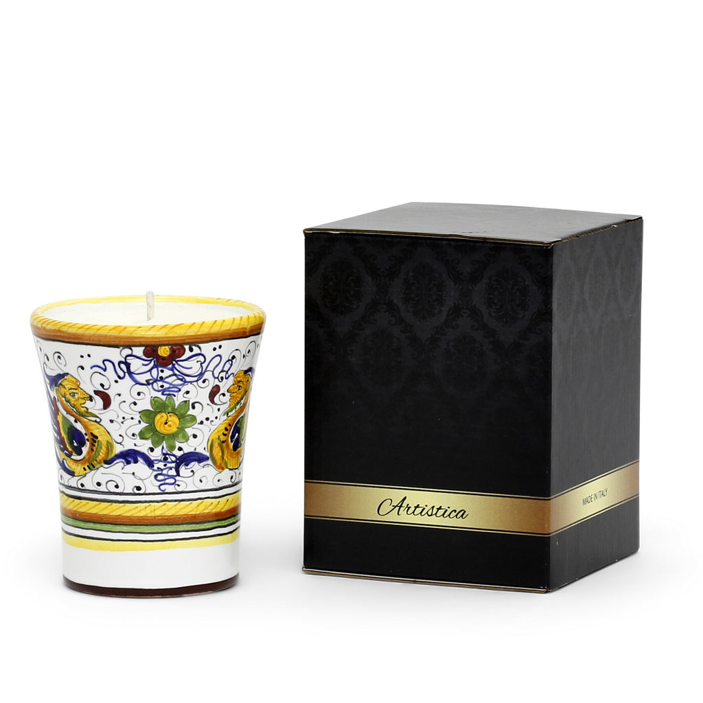 DERUTA CANDLES: Deluxe Precious Flared Candle RAFFAELLESCO DELUXE Design