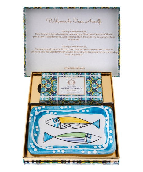 Casa Amalfi Sailing il Mediterraneo Pesciolini Soap Gift Set