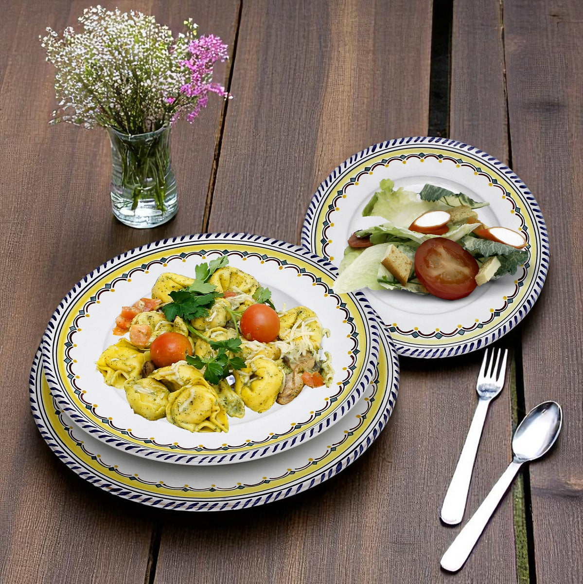 ORVIETO BLUE ROOSTER SIMPLE: Dinner Plate