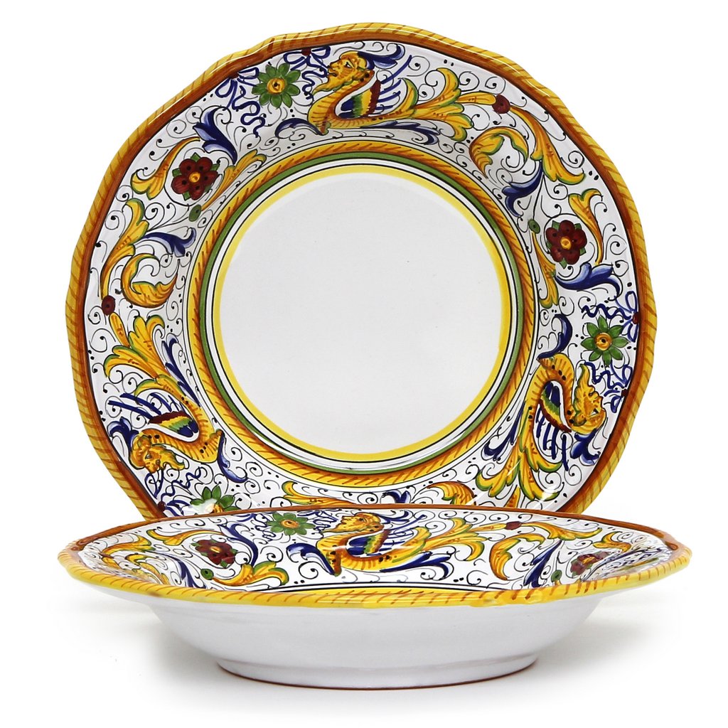 RAFFAELLESCO DELUXE: 3 Pieces Place Setting (White Center)