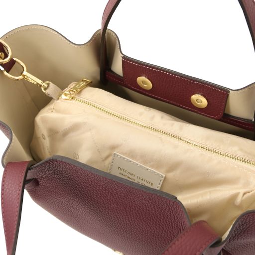 Legame - Leather shopping bag - Large size