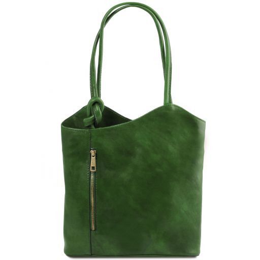 Patty - Leather convertible backpack shoulderbag