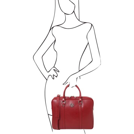 Prato - Exclusive Saffiano leather laptop case