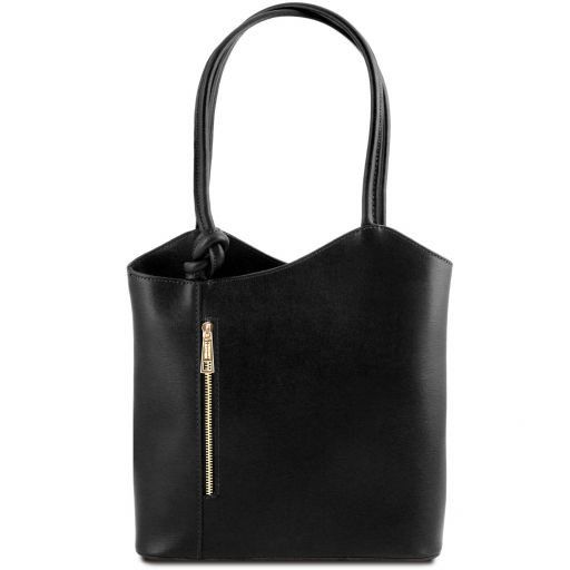 Patty - Saffiano leather convertible backpack shoulderbag