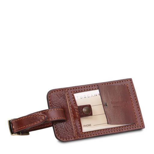 Varsavia - Leather pilot case with two wheels
