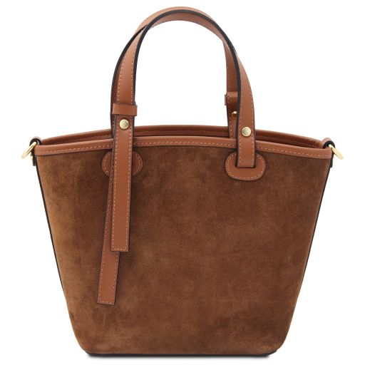 Glacette - Suede leather bucket bag