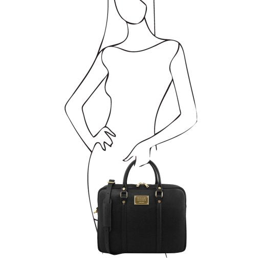 Prato - Exclusive Saffiano leather laptop case
