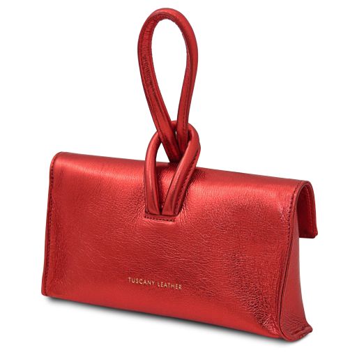 TL Bag - Metallic leather clutch