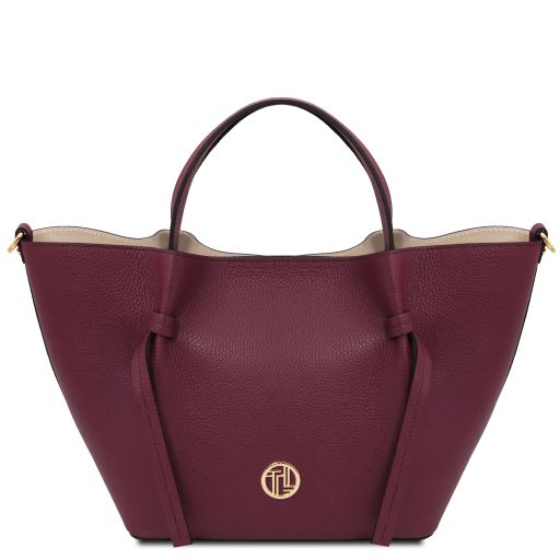 Legame - Leather shopping bag - Large size