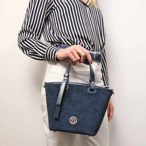 Glacette - Suede leather bucket bag