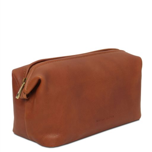 Smarty - Leather toiletry bag - Large size