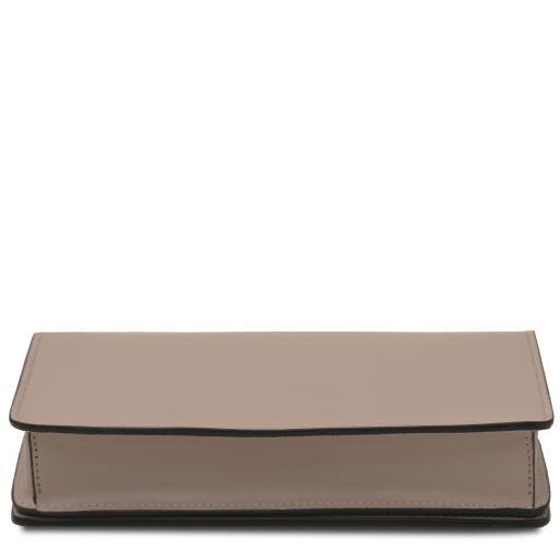 Opera - Leather clutch with chain strap