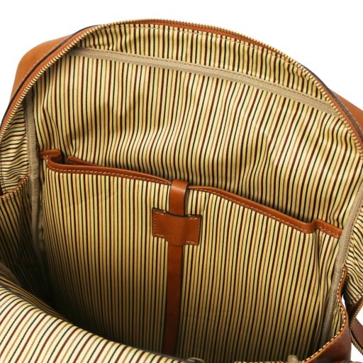 Bangkok - Leather laptop backpack - Large size