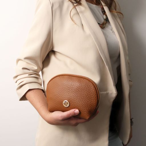 Vera - Soft leather toiletry case