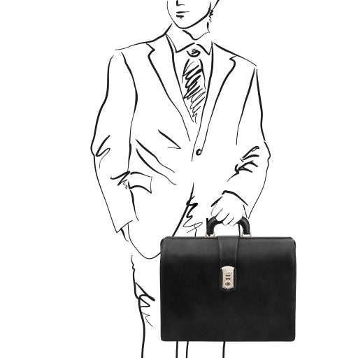 Canova - Leather Doctor bag briefcase 3 compartments