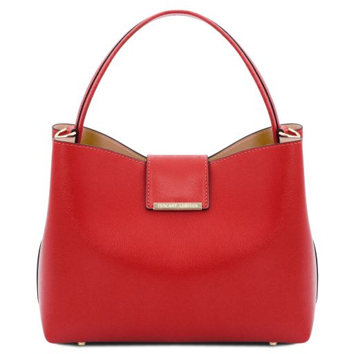 Clio - Leather secchiello bag