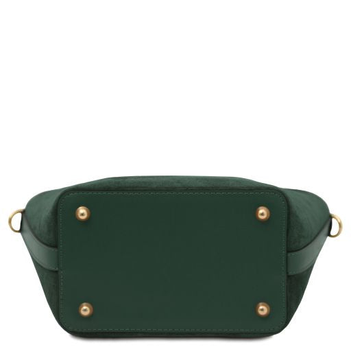 Glacette - Suede leather bucket bag
