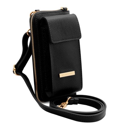 TL Bag - Leather wallet/phone holder with strap
