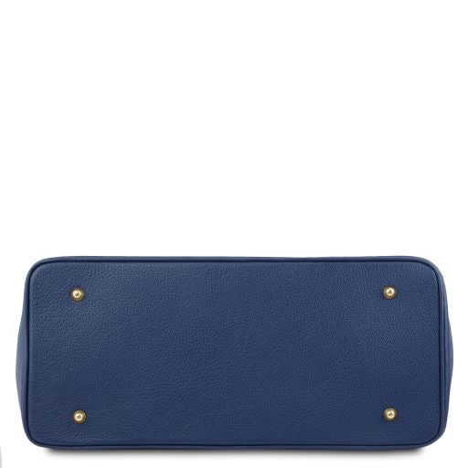 TL Bag - Leather handbag with golden hardware