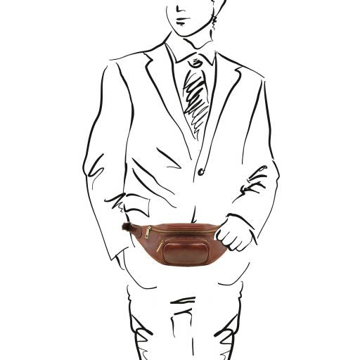 Leather fanny pack