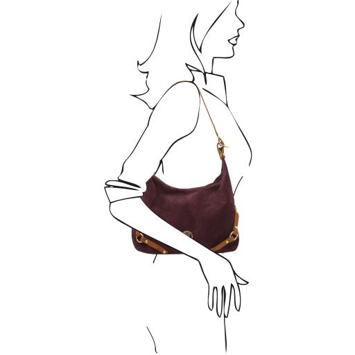 Sierra - Suede leather shoulder bag