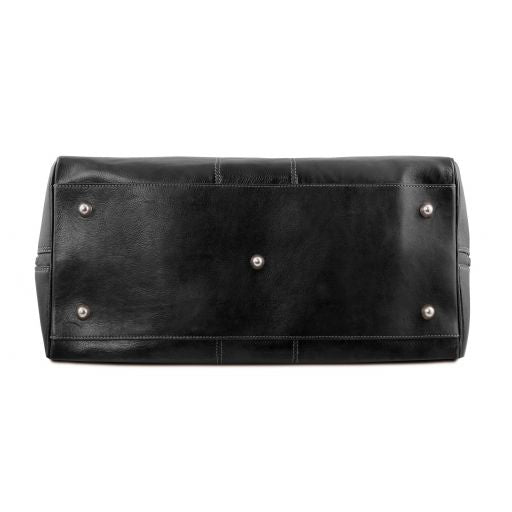 Lisbona - Travel leather duffle bag - Small size