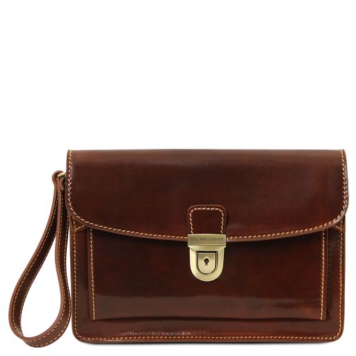 Max - Leather handy wrist bag