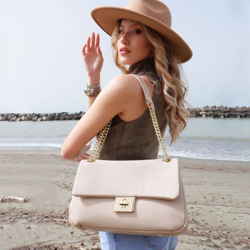 Ilenia - Leather shoulder bag