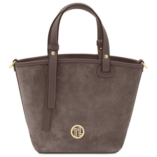Glacette - Suede leather bucket bag