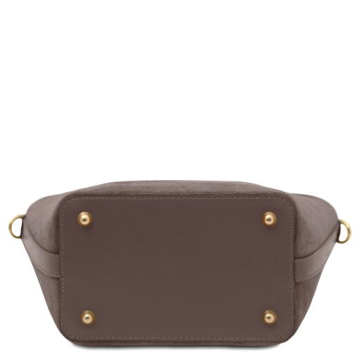 Glacette - Suede leather bucket bag
