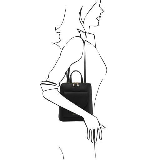 TL Bag - Small leather backpack for women
